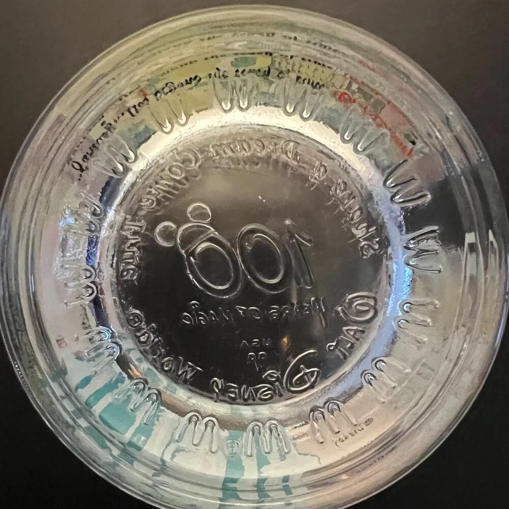 Vtg McDONALD'S Walt Disney World 100 YEARS OF MAGIC Pinocchio Glass Tumbler